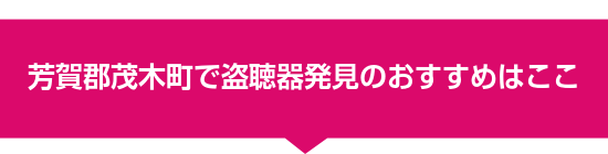 芳賀郡茂木町で盗聴器発見のおすすめはここ