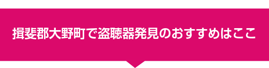揖斐郡大野町で盗聴器発見のおすすめはここ