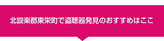 北設楽郡東栄町で盗聴器発見のおすすめはここ