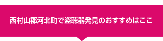 西村山郡河北町で盗聴器発見のおすすめはここ