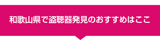 和歌山県で盗聴器発見のおすすめはここ