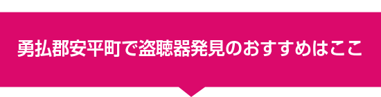 勇払郡安平町で盗聴器発見のおすすめはここ
